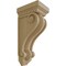 Ekena Millwork 6"W x 7 1/2"D x 16"H Devon Traditional Wood Corbel, Rubberwood CORW06X08X16DERW - alternate 1